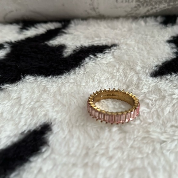 Elegant Pink and Gold Ring Set - Picture 2 of 4